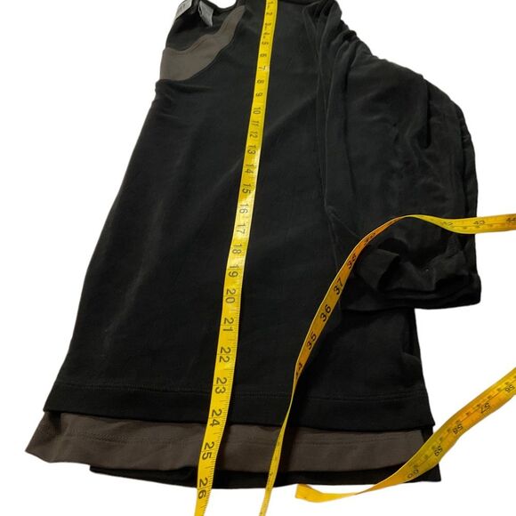 Chico’s Travelers Collection Long Sleeve Black Brown Layered Top Size 3= XL - Picture 12 of 15